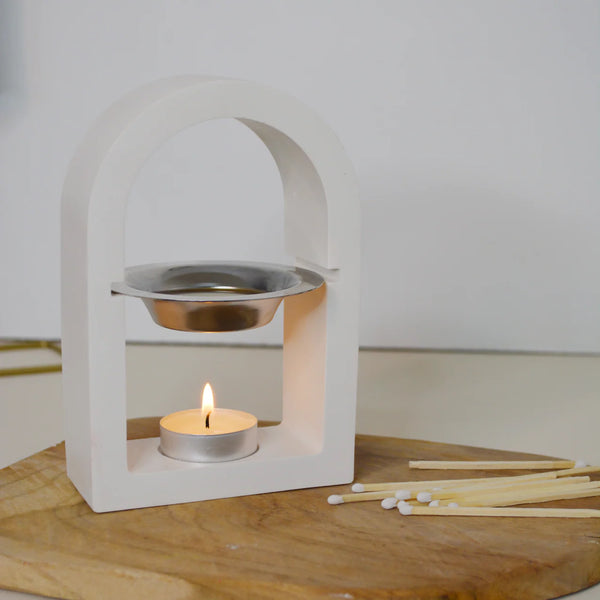 Brûleur à Fondants en Jesmonite – Design Arche