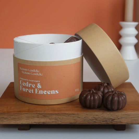 Fondants parfumés artisanaux Cèdre & Encens – Maison Candelia