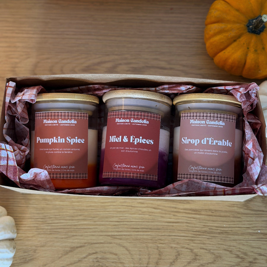 Coffret 3 Bougies — Collection Automne 2026