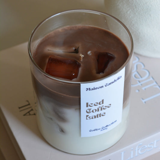 Bougie parfumée iced matcha latte effet boisson glacée Candelia Café