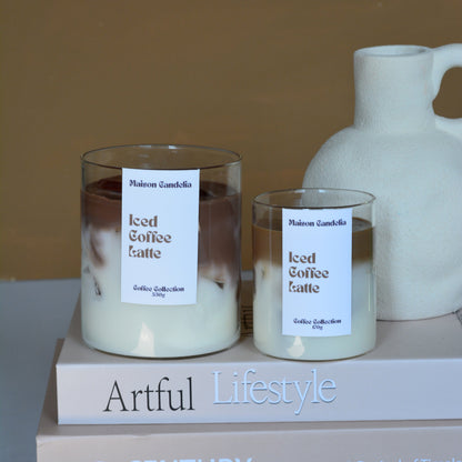 Bougie parfumée iced matcha latte effet boisson glacée Candelia Café