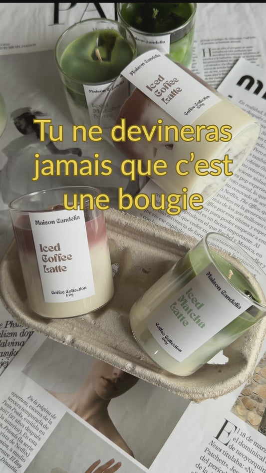 Bougie Iced Matcha Latte – ultra réaliste & parfumée