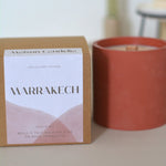 Bougie parfumé Jesmonite Marrakech - Musc Blanc - Maison Candelia