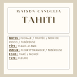 Bougie parfumé Jesmonite Tahiti - Monoï - Maison Candelia