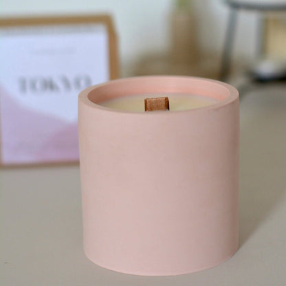 Bougie parfumé Jesmonite Tokyo - Fleurs de cerisier - Maison Candelia