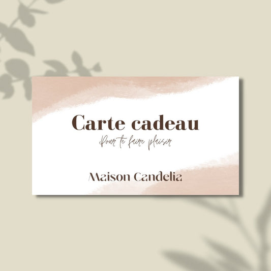 E-Carte Cadeau Maison Candelia - Maison Candelia